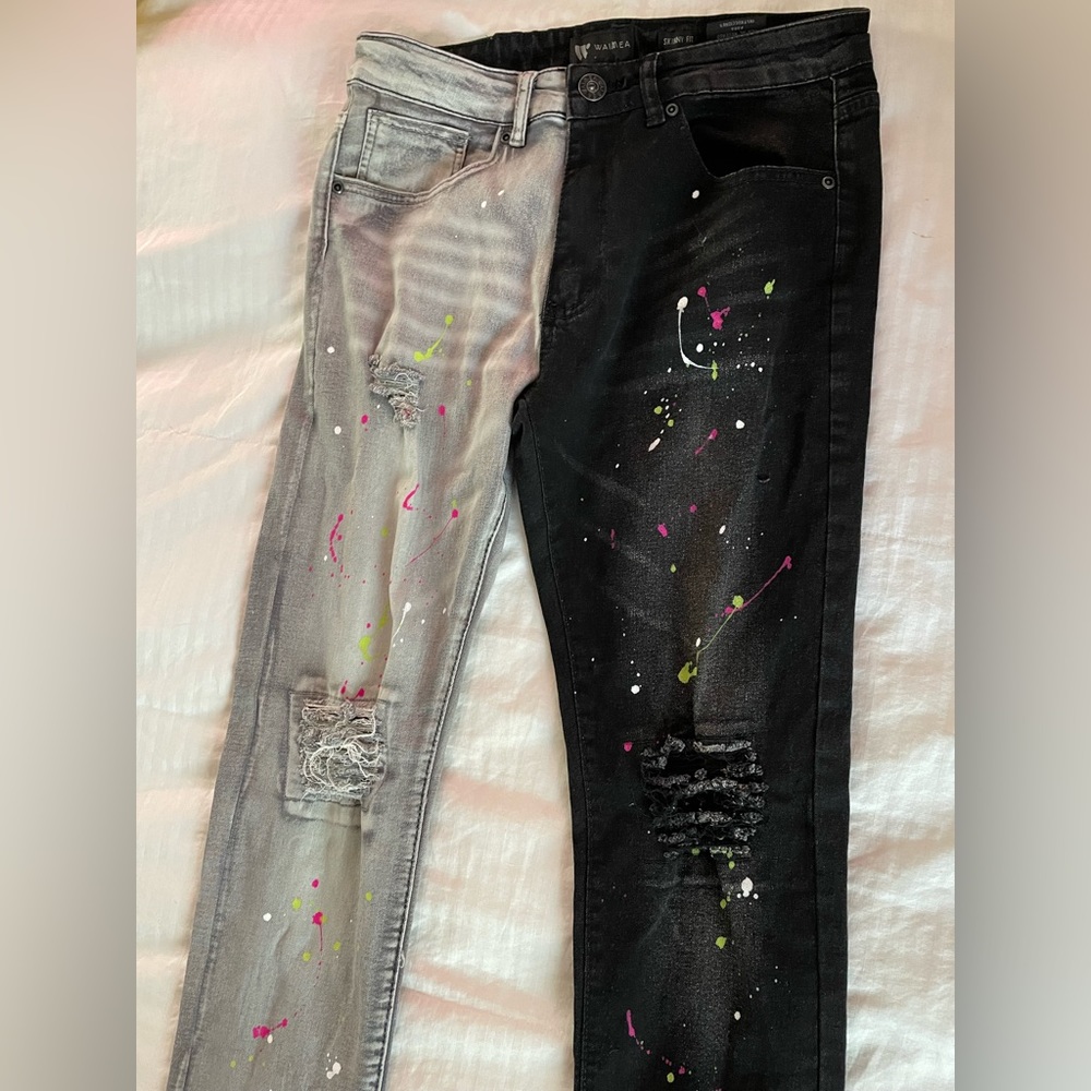 Men’s skinny jeans Grey and Black